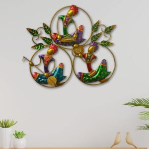 Handmade artistic metal musician wall hanging for home