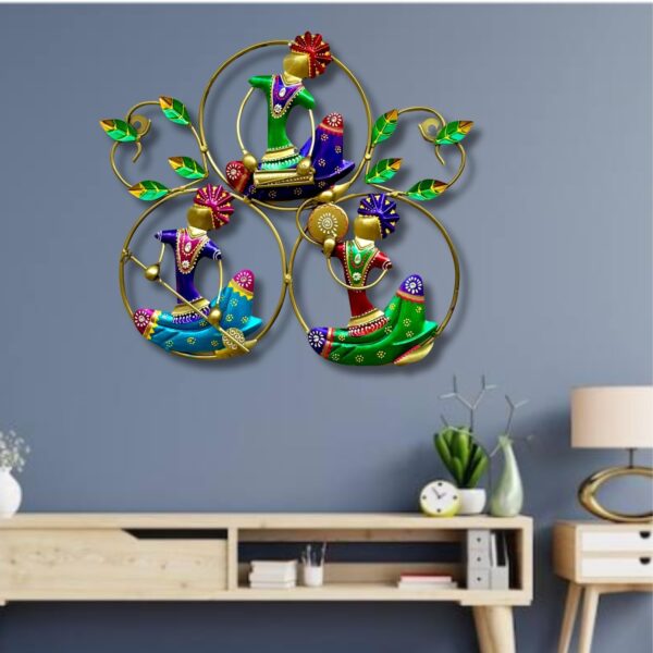 Creative decorative metal musician frame wall art for interior design