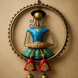 Artistic metal musician wall decor handcrafted in elegant iron design