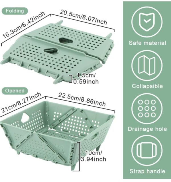 Plastic Multipurpose Basket with Handle for Everyday Organization