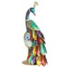 Multicolour peacock wall hanging clock for home interiors