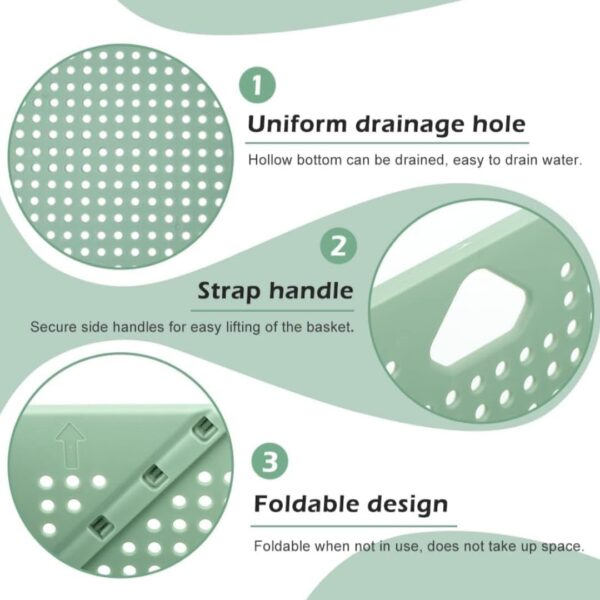 Eco-Friendly Multipurpose Folding Basket with Space Saving Design