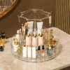 360 Rotating Makeup Organizer with Umbrella Design for Vanity Table