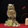 Symbolic Owl Sculpture Representing Fortune and Intelligence