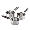 Premium stainless steel cooking sauce pan set for kitchen use