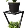 x shape metal flower pot stand for balcony and living room