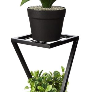 x shape metal flower pot stand for balcony and living room