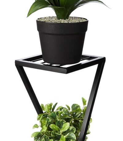 x shape metal flower pot stand for balcony and living room