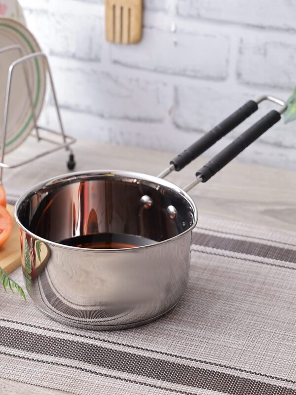 High-quality stainless steel sauce pan set with lids