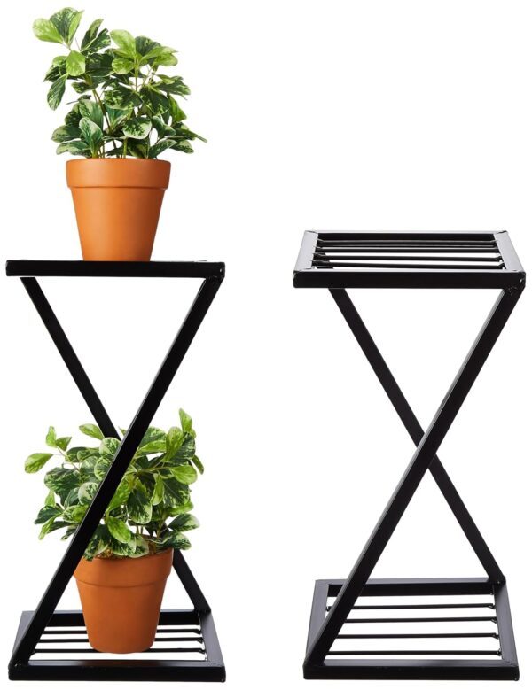 metal flower stand with sleek and durable powder-coated finish