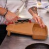 Non-slip cutting board with knife – perfect for vegetable chopping
