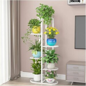 Multi-tier iron plant rack for displaying potted plants