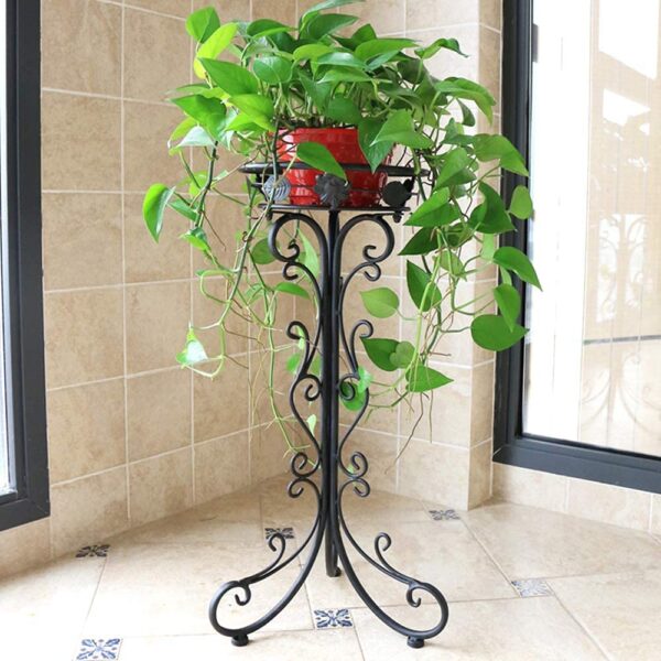 Elegant Iron Plant Stand for Indoor and Outdoor Decor