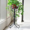 Rust-Resistant Iron Flower Pot Stand for Outdoor Decor