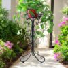 Tall Iron Plant Stand for Large Planters and Flower Pots