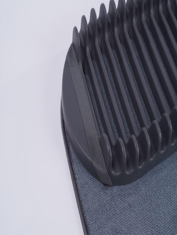 Space-saving tiered plate and utensil drying rack