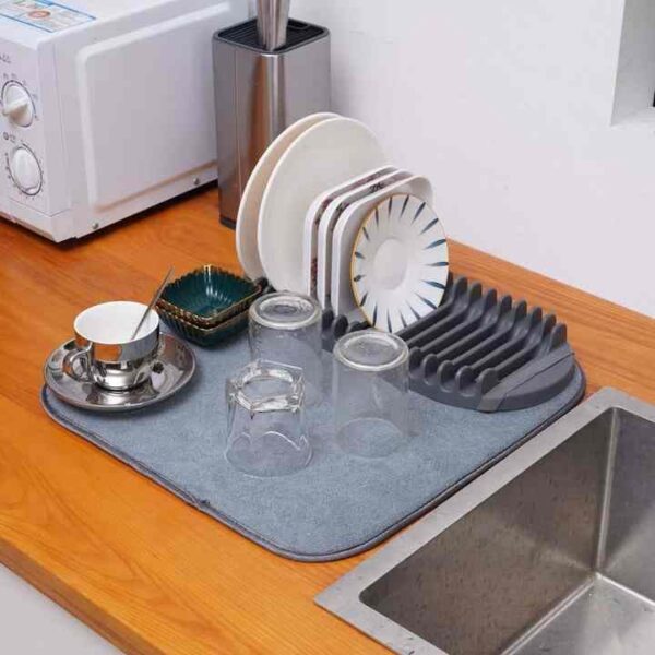 Multi-functional dish rack for plates, bowls, and glasses