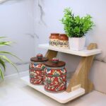 Durable wooden storage rack for multi-purpose use