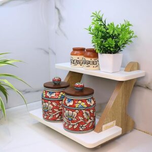 Durable wooden storage rack for multi-purpose use