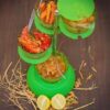 Stylish rotating dining table spice and pickle organizer