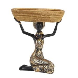 Antique gold tribal figurines for ethnic home decoration