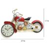 Premium iron metal red speed bike decorative wall clock