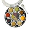 Stainless Steel Indian Spice Dabba with multiple compartments for masalas