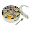 Traditional Indian Masala Box made of stainless steel for kitchen use