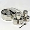 High-quality stainless steel masala box with durable finish