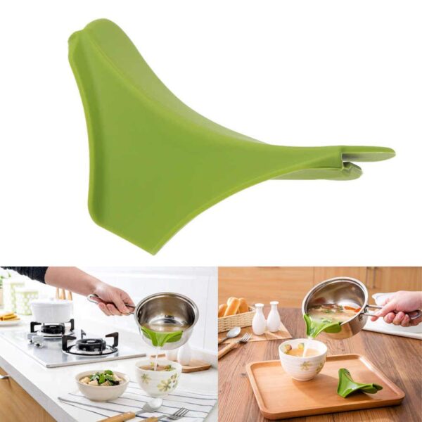 Soft silicone funnel for effortless liquid transfer