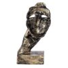 Hand-painted resin face statue for home and workspace decoration