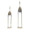 Luxury home decor brass crane ornament