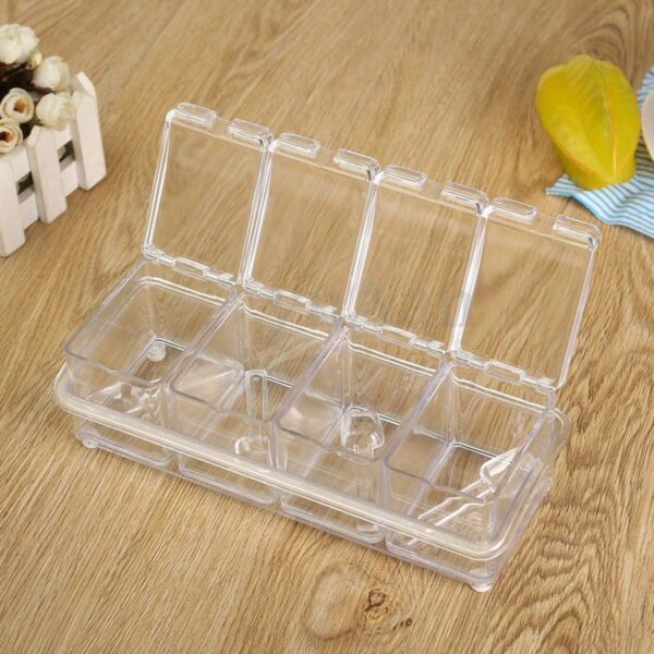 Lightweight acrylic spice holder for kitchen countertops