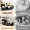 2-Tier Rotating Storage Organizer For Bathroom Essentials