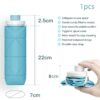 Lightweight foldable silicone bottle for outdoor sports