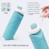 Eco-friendly collapsible silicone bottle for hiking and camping