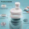 Collapsible silicone hydration bottle for running and yoga