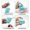 Foldable BPA-free silicone water bottle for fitness enthusiasts