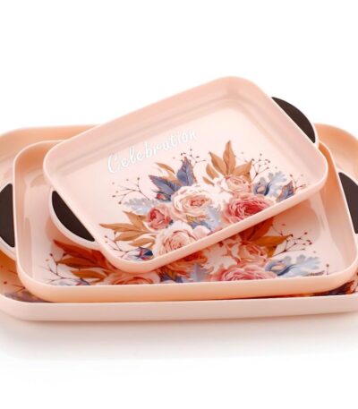 Elegant Premium Era wooden serving tray placed on a dining table