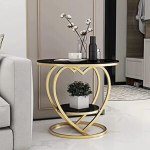 Modern metal round side table for living room décor
