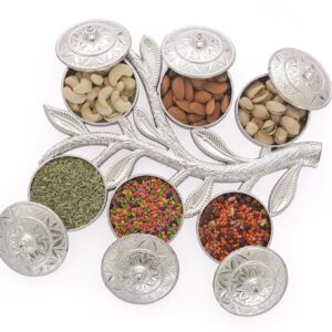 Traditional design tree shaped mukhwas box for dry fruits and snacks