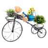 Decorative tricycle-shaped planter stand for home décor