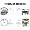 Iron tricycle plant stand for decorative floral arrangements