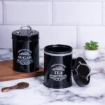 BPA-free airtight tea coffee sugar jars for daily storage