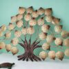 Handmade iron tree wall sculpture for living room and bedroom walls