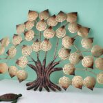 Handmade iron tree wall sculpture for living room and bedroom walls