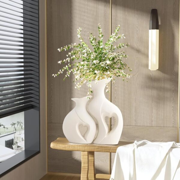 Unique heart shaped vase for home, office, or hotel décor