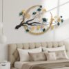 Handmade 3D metal leaf sculpture for wall decoration