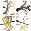 Artistic 3D metal leaf wall art for modern homes