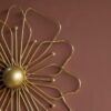 Modern handmade gold metal wall hanging